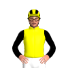 Yellow, Black BTR Logo, Vee Sleeves, Striped Cap