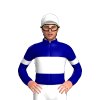 Navy Blue, White Band And Go Racing Logo, Armbands And Cap