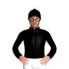 Black, 888 Racing Logo, Red Pom Pom