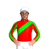 Red, Lime Sash And Striped Sleeves, White Cap