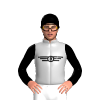 Silver, Black Brisbourne Racing Logo, Sleeves And Cap