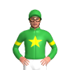 Green, Yellow Star And Armbands