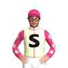 Cream, Soft Pink Seams And Sleeves, Cream Stars, Soft Pink Cap