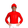 Ruby Red, Pearl Spots, Sleeves And Cap, Ruby Red Pom Pom