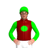 Maroon, Lime Spot, Sleeves And Cap