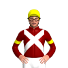 Maroon, White Crossed Sashes, Yellow Armbands And Cap
