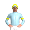 LIGHT BLUE,SLEEVES,YELLOW ARM BAND,YELLOW CAP,LIGHT BLUE DISC ,WHITE PEAK