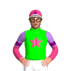 LIME , PINK STAR , PINK SLEEVES , LAVENDER HALVED , PURPLE ARMBAND , PINK CAP ,PURPLE STAR , WHITE PEAK