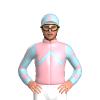 LIGHT PINK, LIGHT BLUE ZIGZAG CHEVRON, LIGHT BLUE SLEEVES, LIGHT PINK STARS, LIGHT BLUE CAP, LIGHT PINK STAR, WHITE PEAK