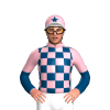 CHERRY, INDIGO CHECKS, INDIGO SLEEVES, CHERRY HALVED,CAP, INDIGO STAR,WHITE PEAK