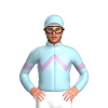 LIGHT BLUE, LILAC ZIGZAG CHEVRON,LIGHT BLUE SLEEVES,LILAC ARMBAND,WHITE PEAK