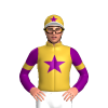 GOLD, PURPLE STAR, SLEEVES, GOLD ARMBANDS, GOLD CAP, PURPLE STAR, WHITE PEAK