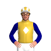 GOLD ,WHITE DIAMOND BAND,NAVY SLEEVES,GOLD CAP,WHITE STRIPES, WHITE PEAK