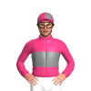 Pink, Grey Band, Quartered Cap