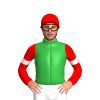 Green, Red Sleeves, White Armbands, Red Cap