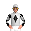 Silver, Four Black Diamonds, Diamonds Sleeves, Diamond Cap