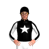 BLACK, WHITE STAR, WHITE SLEEVES, BLACK STRIPE, Black cap