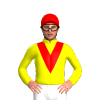 YELLOW, RED VEE, Red cap