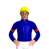 DARK BLUE, FIREBRICK SIX SPOTS, ARMBANDS, Yellow cap