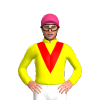 YELLOW, RED VEE, Pink cap