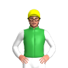 GREEN, WHITE FIVE STARS, SLEEVES, Yellow cap