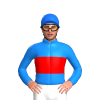 DODGER BLUE, RED BAND, Blue cap