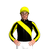BLACK, YELLOW RIGHT SASH, STRIPED SLEEVES, Yellow cap