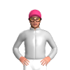 SILVER, Pink cap