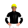 BLACK, RED FIVE STARS, WHITE ARMBANDS, Yellow cap