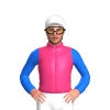 Pink, Green Shamrock, Blue Sleeves, White Cap