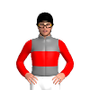 Grey, Red Band, Sleeves, Black Cap