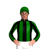 BLACK, DARK GREEN STRIPES, STRIPES SLEEVES,CAP