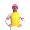 SUNGLOW,WHITE SLEEVES,HOT PINK ARMBANDS,CAP