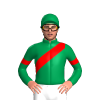 EMERALD GREEN,RED SASH, ARMBANDS 