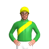 Green, Yellow Sash And Cap