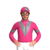 Pink, Grey V And Armbands, Quartered Cap, Pink Peak