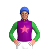 PURPLE, PINK STAR, GREEN SLEEVES, Royal Blue cap