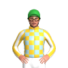 SUNGLOW,LIGHT BLUE CHECK, WHITE, SUNGLOW STRIPES SLEEVES, Green cap