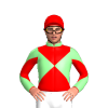 PALE GREEN , RED DIABLO, DIABLO SLEEVES, Red cap