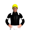 BLACK,WHITE EPAULETTES,ARMBANDS, Yellow cap