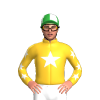 SUNGLOW,WHITE STAR,SUNGLOW SLEEVES,WHITE STARS, Green and White quartered cap