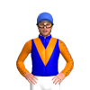 MEDIUM BLUE, ORANGE VEE, ORANGE SLEEVES, MEDIUM BLUE SEAMS SLEEVES, Royal Blue cap