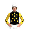 BLACK, SUNGLOW SPOTS, SUNGLOW SLEEVES, BLACK SPOTS SLEEVES, White cap
