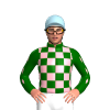 DARK GREEN, LIGHT PINK CHECKS, DARK GREEN SLEEVES, LIGHT PINK DIAMOND STRIPE, Light blue cap