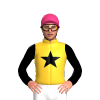 SUNGLOW, BLACK STAR, SLEEVES, Pink cap