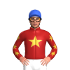 FIREBRICK, GOLD STAR, FIREBRICK SLEEVES, GOLD STARS, Royal Blue cap