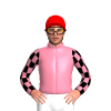 PINK SHERBET, LIME DIAMOND HOOP, PINK SHERBET SLEEVES, BLACK CHECKS, Red cap