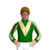 DARK GREEN, TAN VEE, STRIPES SLEEVES,DARK GREEN CUFFS, Brown cap