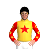 SUNGLOW, RED STAR, RED SLEEVES, SUNGLOW STARS, Black cap