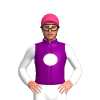 PURPLE, WHITE DISC, SLEEVES, Pink cap